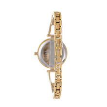 Hallmark Ladies Gold-Tone Crystal Bezel Bracelet Watch