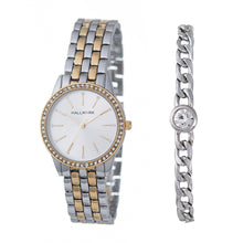 Hallmark Ladies Two-Tone Watch & Crystal Bracelet Gift Set