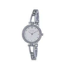 Hallmark Ladies Silver-Tone Crystal Bezel Bracelet Watch