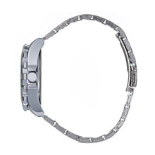 Hallmark Men’s Silver-Tone Sports Watch with Silver Dial and Black Bezel