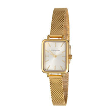 Hallmark Ladies Gold Mesh Silver Dial Watch
