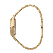 Hallmark Ladies Gold-Tone Crystal Bracelet Watch