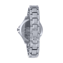 Hallmark Ladies Silver-Tone Crystal Bezel Bracelet Watch