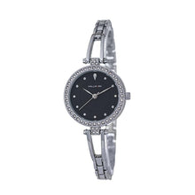 Hallmark Ladies Silver-Tone Crystal Bezel Bracelet Watch