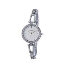 Hallmark Ladies Silver-Tone Crystal Bezel Bracelet Watch