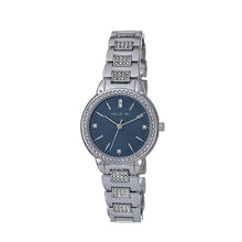 Hallmark Ladies Silver-Tone Crystal Bracelet Watch