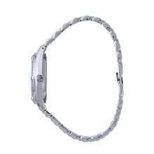 Hallmark Ladies’ Silver-Tone Crystal-Set Watch with Silver Dial