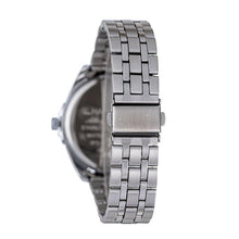 Hallmark Men’s Silver-Tone Sports Watch with Blue Dial and Black Bezel