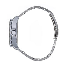 Hallmark Men’s Silver-Tone Sports Watch with Silver Dial and Black Bezel
