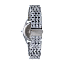 Hallmark Silver Ladies Black Dial Watch