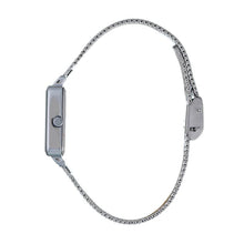 Hallmark Silver Ladies Black Dial Watch
