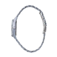 Hallmark Silver Ladies Black Dial Watch