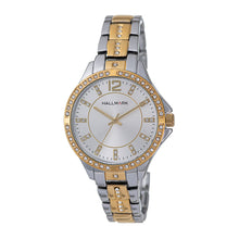 Hallmark Ladies Two-Tone Crystal Bezel Bracelet Watch