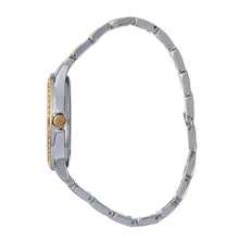 Hallmark Ladies Two-Tone Crystal Bezel Bracelet Watch
