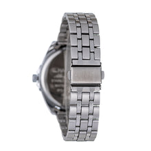 Hallmark Men’s Silver-Tone Sports Watch with Blue Dial and Black Bezel