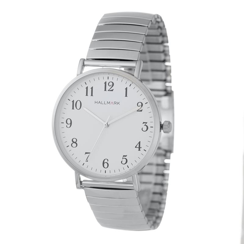 hallmark silver watches