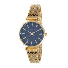 Hallmark Ladies Gold Bracelet Blue Dial Watch