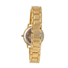 Hallmark Ladies Gold Bracelet Champagne Dial Watch