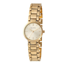 Hallmark Ladies Gold Bracelet Champagne Dial Watch