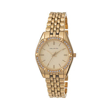 Hallmark Ladies Gold-Tone Crystal Bracelet Watch