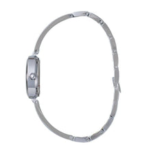 Hallmark Ladies’ Silver-Tone Bangle Watch with Black Dial