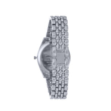 Hallmark Ladies’ Silver-Tone Crystal-Set Watch with Silver Dial
