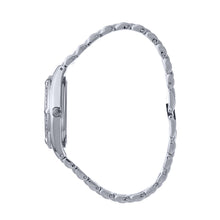 Hallmark Ladies’ Silver-Tone Crystal-Set Watch with Silver Dial