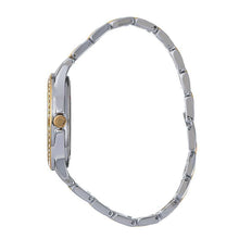 Hallmark Ladies Two-Tone Crystal Bezel Bracelet Watch