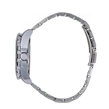 Hallmark Men’s Silver-Tone Watch with Textured Black Dial