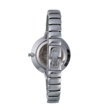 Hallmark Silver Ladies Black Dial Watch