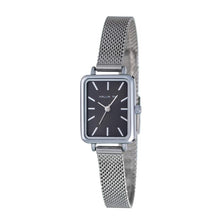 Hallmark Silver Ladies Black Dial Watch