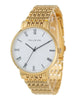 Hallmark Gents Gold Mesh White Dial Watch