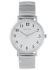 Hallmark Gents Silver Bracelet White Dial Watch