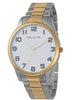 Hallmark Gents Two-Tone Metal Strap White Dial Watch