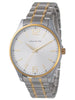 Hallmark Gents Two-Tone Metal Strap White Dial Watch