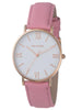 Hallmark Ladies Leather Pink Strap White Dial Watch